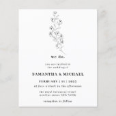 Clean Simple Classic Floral wir machen Haushalt Flyer (Vorne)