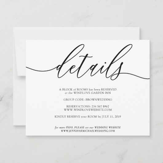 Clean Simple Modern kann eigene Fotos hinzufügen RSVP Karte (Vorderseite)