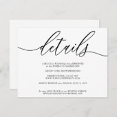 Clean Simple Modern kann eigene Fotos hinzufügen RSVP Karte (Vorne/Hinten)