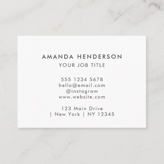 Clean Simple Sage Green Beruflich QR-Code Visitenkarte (Rückseite)