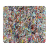 Clean Slate 6 x 7 Deko Glass Cutting Board Schneidebrett (Vorderseite)