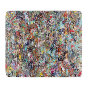 Clean Slate 6 x 7 Deko Glass Cutting Board Schneidebrett