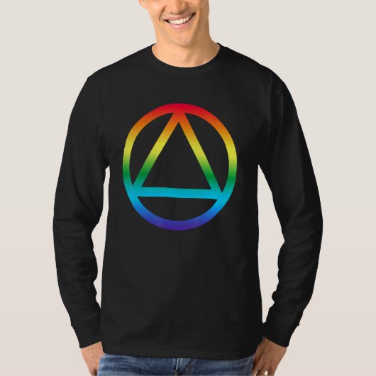Clean Sober Lesbian Erholung Om Na Sobriety Lgbt G T-Shirt (Vorderseite)