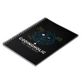 Clean Tech Brain Coding Notizbuch Design Für Coder Notizblock (Linke Seite)