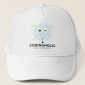 Clean Tech Brain Coding Trucker Design Truckerkappe (Vorderseite)