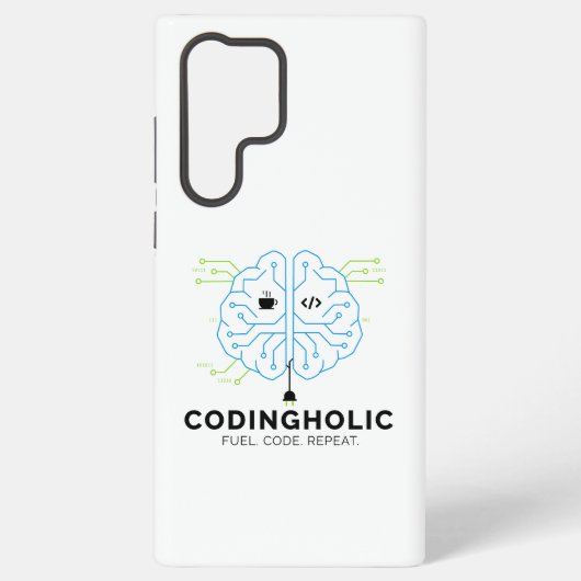Clean Tech Brain für Coder & Entwickler Samsung Galaxy Hülle (Rückseite)
