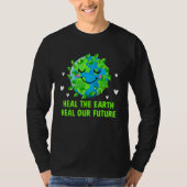 Clean the Beach Save the Reefs Ecology Ocean Ecosy T-Shirt (Vorderseite)