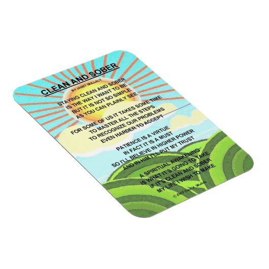 CLEAN UND SOBER MAGNET (Rechte Seite)