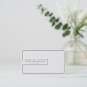 Clean White General Business Card Visitenkarte (Stehend Vorderseite)