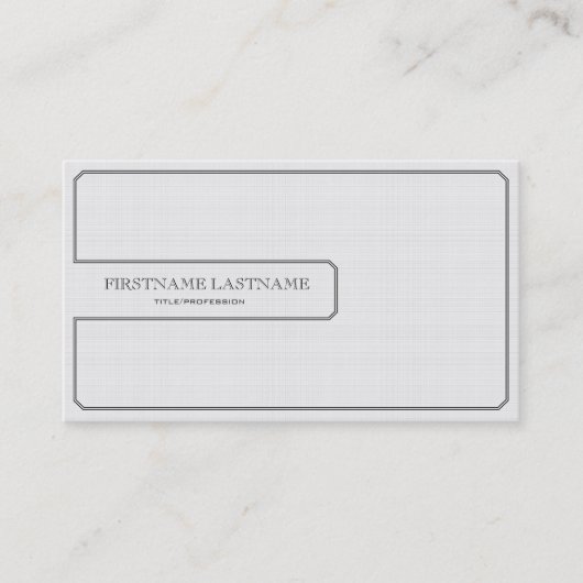 Clean White General Business Card Visitenkarte (Vorderseite)