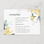 CLEAN YELLOW GREEN WATERCOLOR EMPFANG BEGLEITKARTE (Vorderseite)