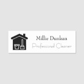 Cleaner Beruflicher Mitarbeiter Namensschild (Vorderseite)