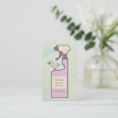 Cleaner Cleaner Service Business Visitenkarte (Stehend Vorderseite)