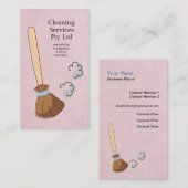 Cleaner Cleaner Service Business Visitenkarte (Vorne/Hinten)