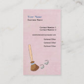 Cleaner Cleaner Service Business Visitenkarte (Rückseite)