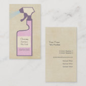 Cleaner Cleaner Service Business Visitenkarte (Vorne/Hinten)
