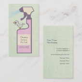 Cleaner Cleaner Service Business Visitenkarte (Vorne/Hinten)