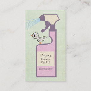 Cleaner Cleaner Service Business Visitenkarte