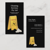 Cleaner Cleaner Service Business Visitenkarte (Vorne/Hinten)