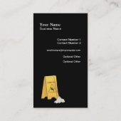 Cleaner Cleaner Service Business Visitenkarte (Rückseite)