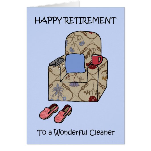 Cleaner Happy Rente Cartoon Sessel (Vorne)