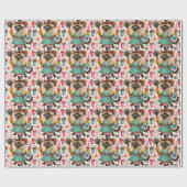 Cleaner House Wife Cat is cleaning the house Geschenkpapier (Flach)