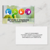 Cleaner-Icons | Fenster zum Spritzen Visitenkarte (Vorne/Hinten)