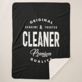 Cleaner Job Title T-Shirt Geschenke Mens Frauen Sherpadecke (Vorderseite)
