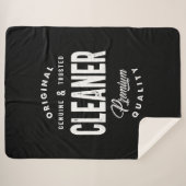 Cleaner Job Title T-Shirt Geschenke Mens Frauen Sherpadecke (Vorderseite (Horizontal))