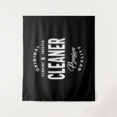 Cleaner Job Title T-Shirt Geschenke Mens Frauen Wandteppich (Vorderseite)