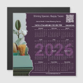Cleaner Motto CTA QR-code 2026 Calendar Magnet (Vorne/Hinten)