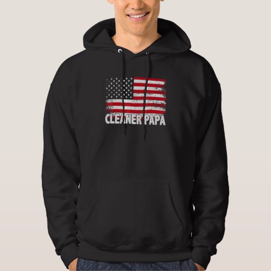 Cleaner Papa Hoodie (Vorderseite)