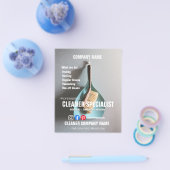 CLEANER SPECIALIST-Zuhause-Helfer Flyer (Einzeln)