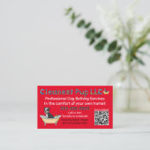 Cleanest Pup LLC Business Card Visitenkarte (Stehend Vorderseite)