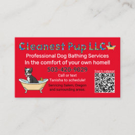 Cleanest Pup LLC Business Card Visitenkarte