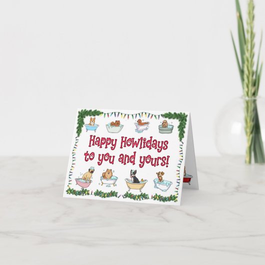 Cleanest Pup LLC Feiertagskarte (Vorderseite)