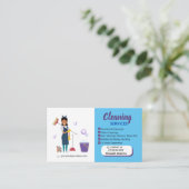 Cleaning_Bubble Business Card Telefonnummerkarte (Stehend Vorderseite)