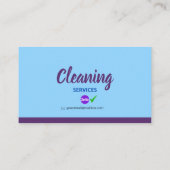 Cleaning_Bubble Business Card Telefonnummerkarte (Rückseite)