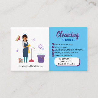 Cleaning_Bubble Business Card Telefonnummerkarte