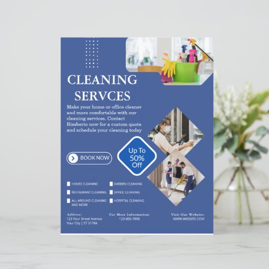 Cleaning Company | Custom Logo Cleaning Service (Stehend Vorderseite)