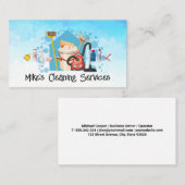 Cleaning House Services Tools | Maids  | Janitor Visitenkarte (Vorne/Hinten)