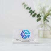 Cleaning Icons | Maid Supplies Business Card Visitenkarte (Stehend Vorderseite)