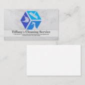 Cleaning Icons | Maid Supplies Business Card Visitenkarte (Vorne/Hinten)