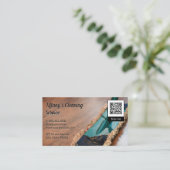 Cleaning Mop | qr code Visitenkarte (Stehend Vorderseite)