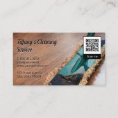 Cleaning Mop | qr code Visitenkarte (Vorderseite)