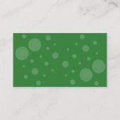 Cleaning Service Green Professional Visitenkarte (Rückseite)