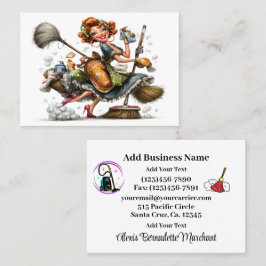 Cleaning Service Housekeeping Business Card Visitenkarte