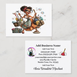 Cleaning Service Housekeeping  Business Card Visitenkarte
