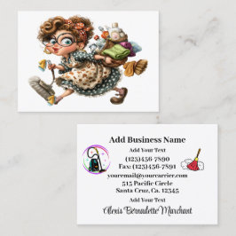 Cleaning Service Housekeeping  Business Card Visitenkarte