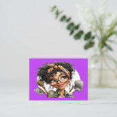 Cleaning Service Housekeeping  Business Card Visitenkarte (Stehend Vorderseite)